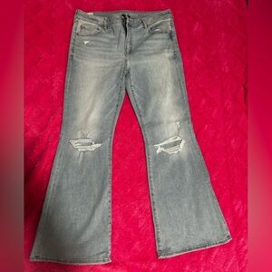American Eagle Outfitters Light Blue Flare Jeans